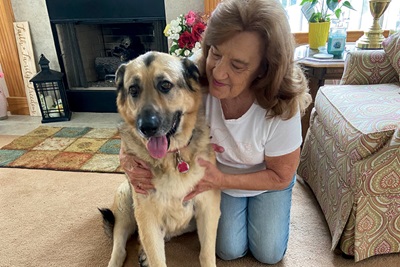 Margo w/ dog