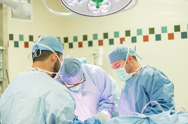 Team of surgeons