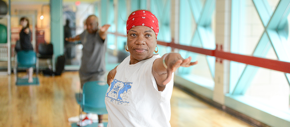 integrative medicine patient attending a yoga class integrative medicine patient attending a yoga class