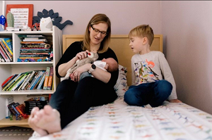 Dr. Leslie McDonough Photo of Dr. Leslie McDonough with her kids.