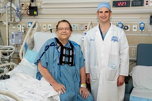 A photograph of Ken Miller and Dr. Kyle Miletic